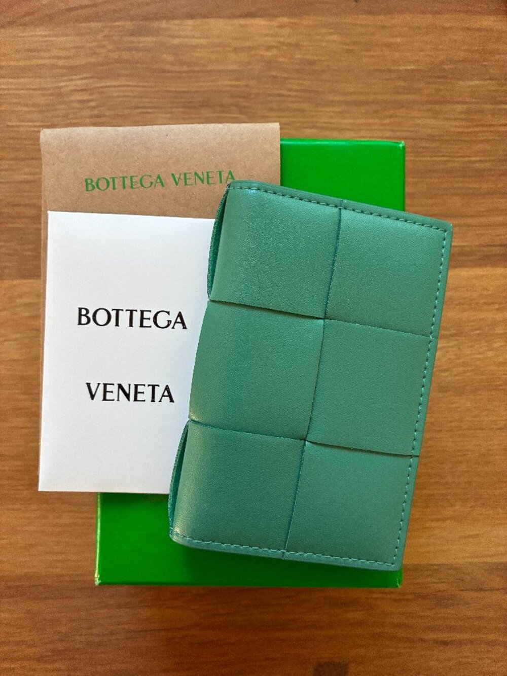 Bottega Veneta Cassette Flap Card Case New in Box